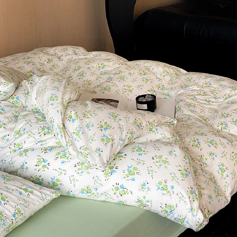 2design natural floral flower bedlinen set