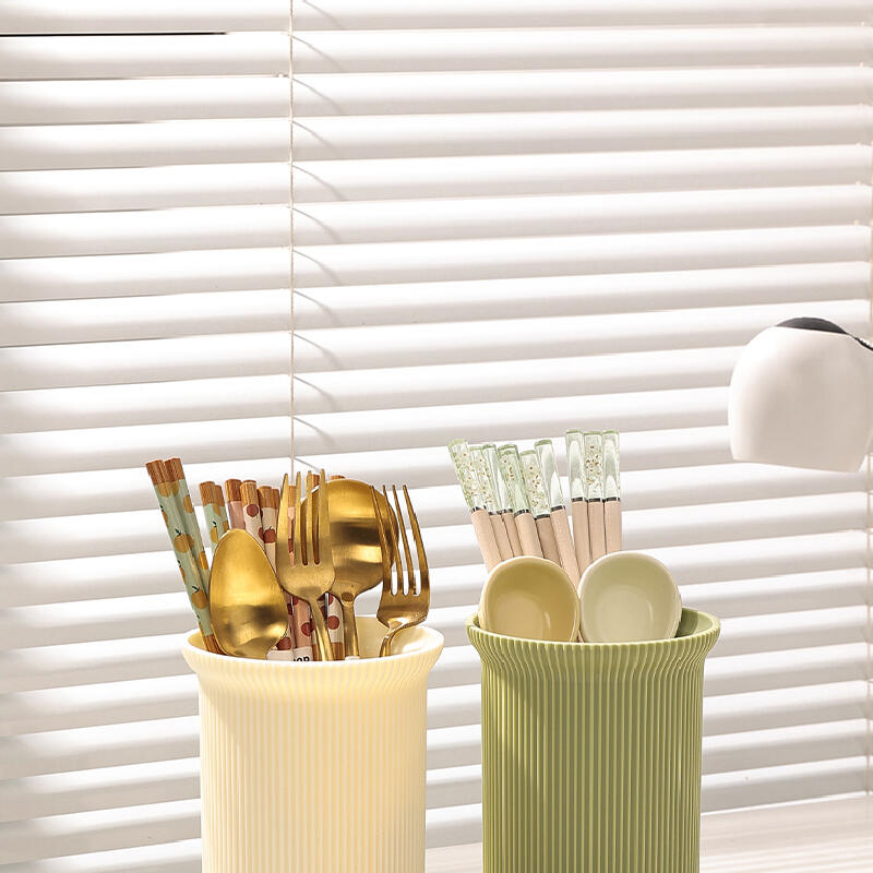 3color twotone natural cutlery stand drainer