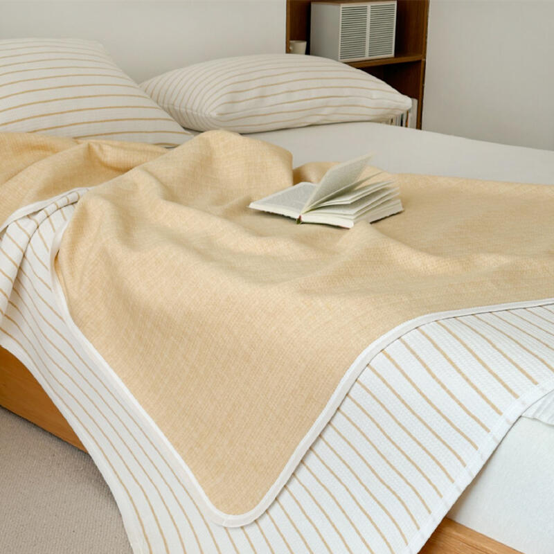 3color casual stripe summer quilt