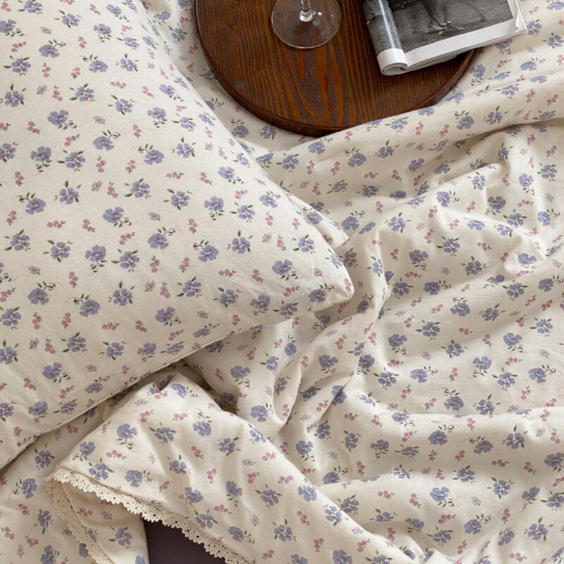 8design natural floral summer quilt