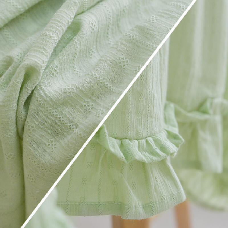 4color girly frill cotton table cloth