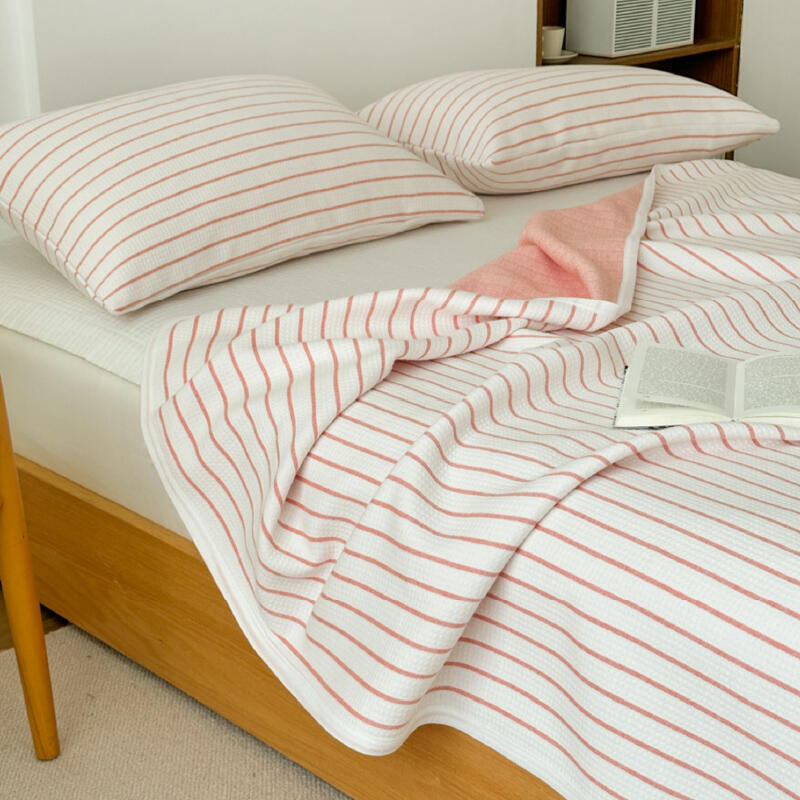 3color casual stripe summer quilt