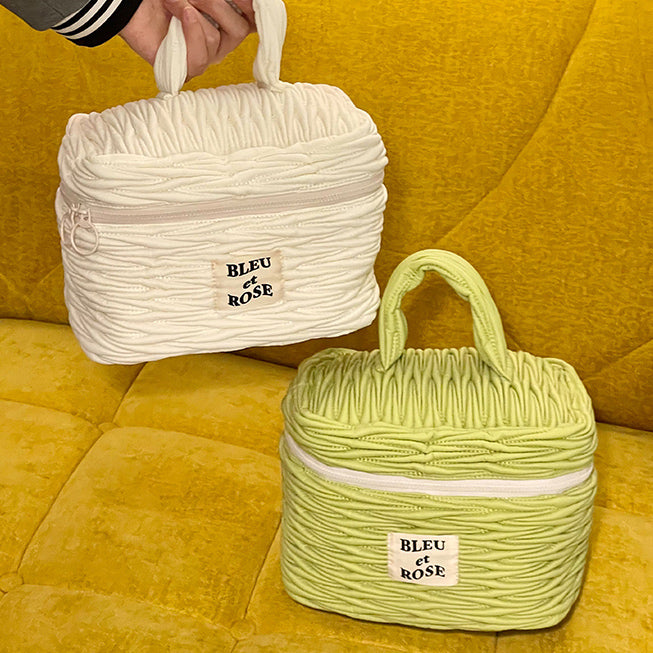 2color fine stitch pouch