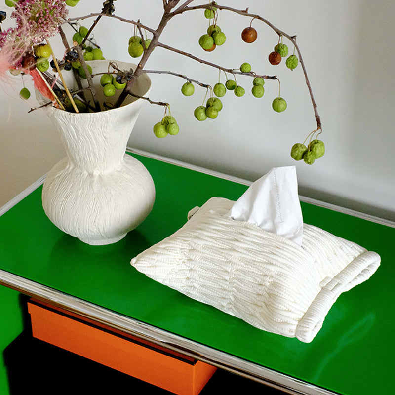 2color fine stitch tissue case