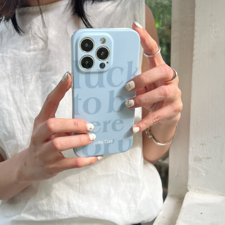 blue puzzle iPhone case