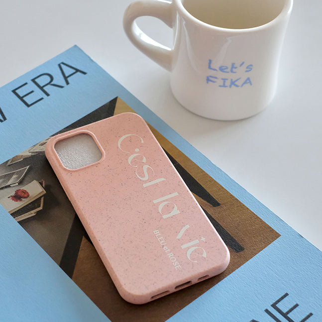 2color stone logo iPhone case
