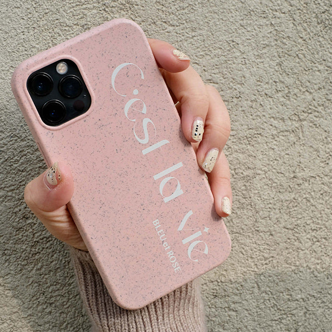 2color stone logo iPhone case