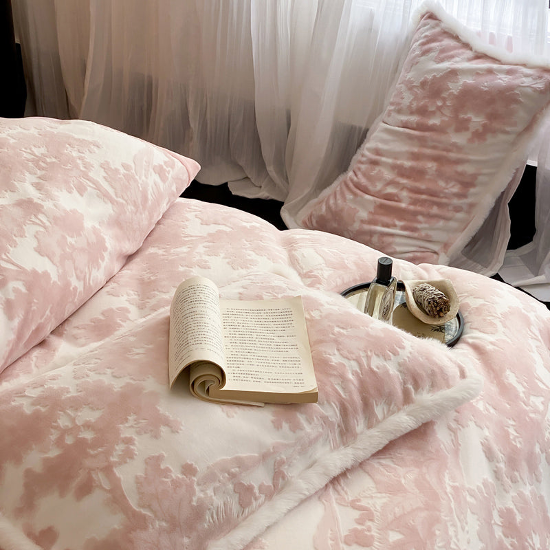 3color fur velvet bedlinen set