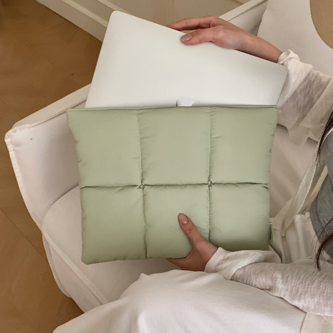 pastel pillow mac book bag (4color)