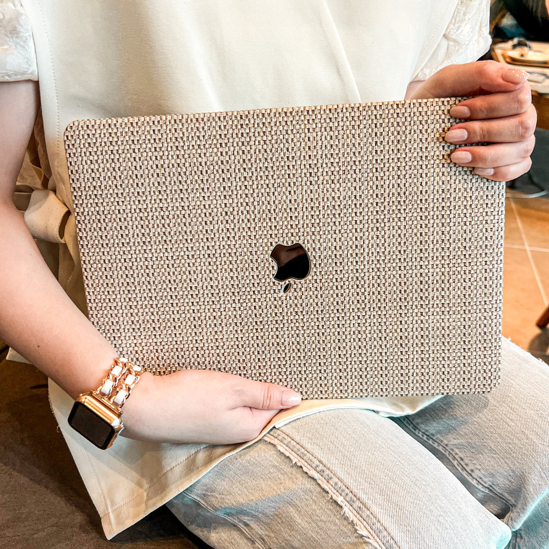 【即納】Natural Weave MacBook Case