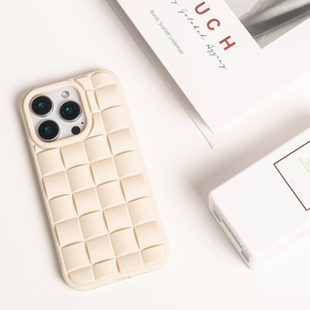 Waffle Grid Soft iPhone Case