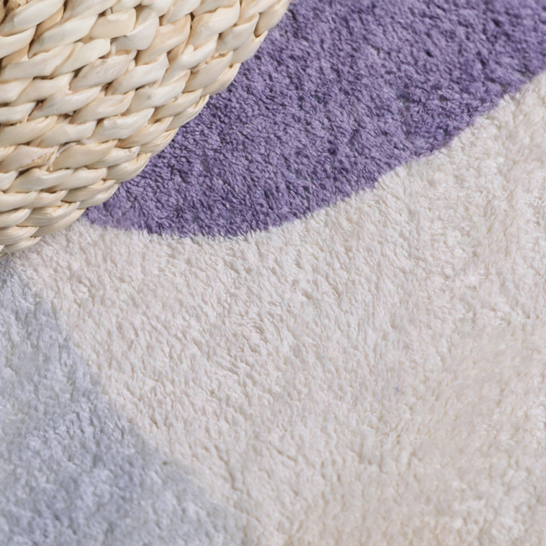 modern design purple pattern square carpet