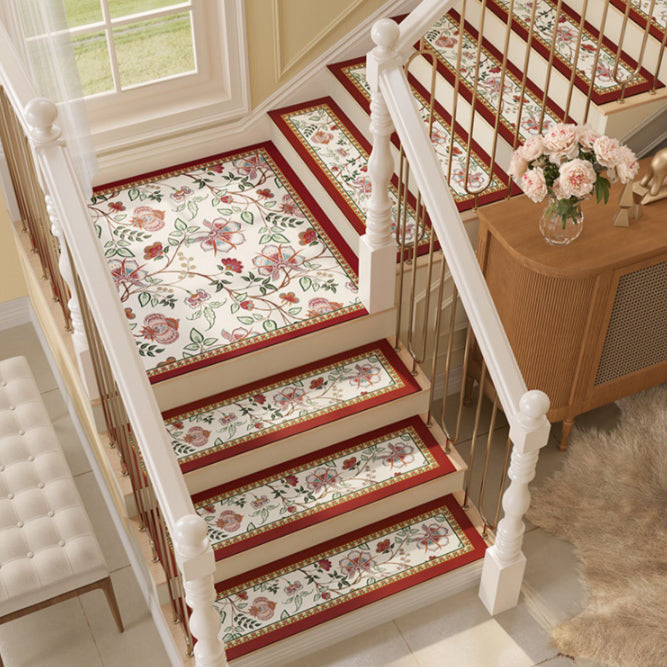 4design ethnic flower step mat