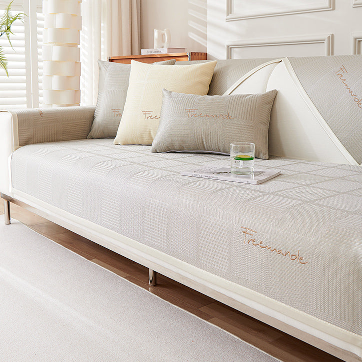 3color block pattern cushion