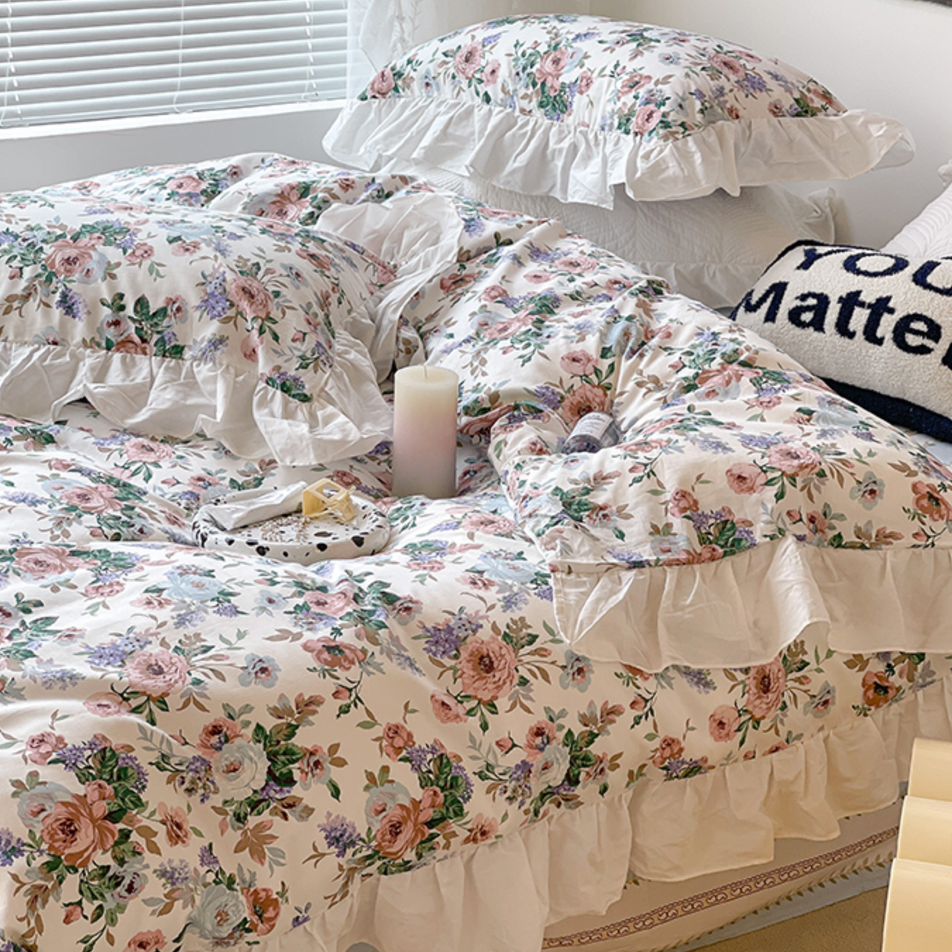 15design frill flower bedlinen set