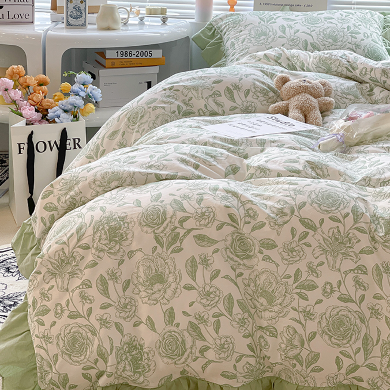 15design frill flower bedlinen set