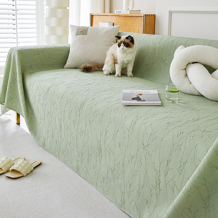 3color emboss flower sofa cover