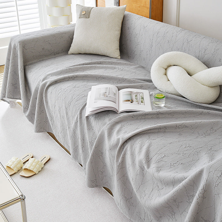 3color emboss flower sofa cover