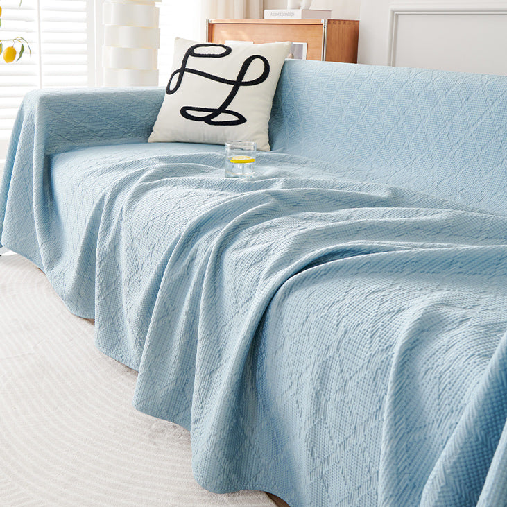 3color emboss flower sofa cover
