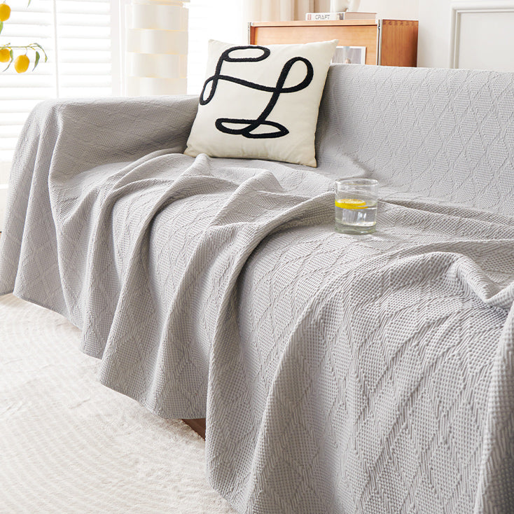 3color emboss flower sofa cover