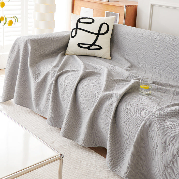 3color emboss flower sofa cover