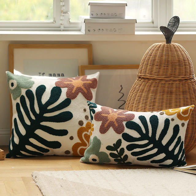sea plants boa cushion