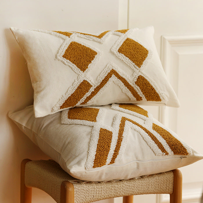 argyle boa cushion