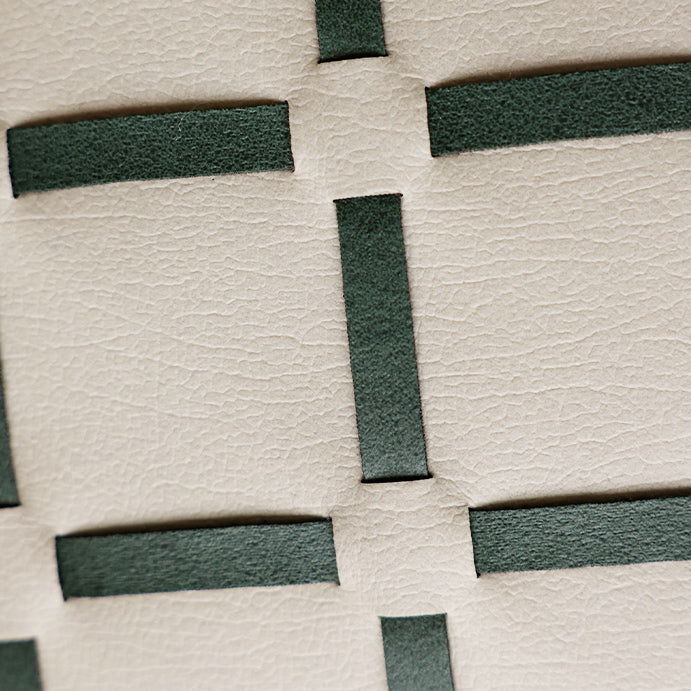 2design leather lattice cushion