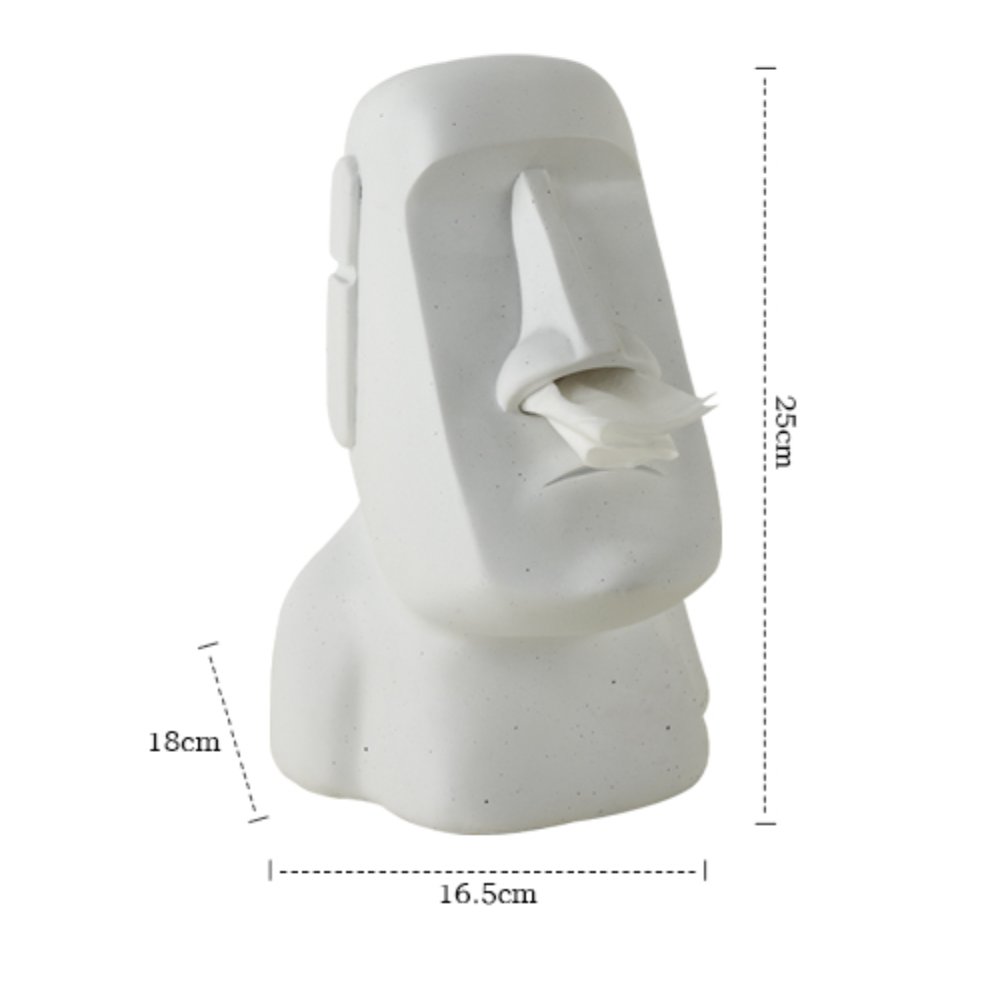 6color moai statue tissue case