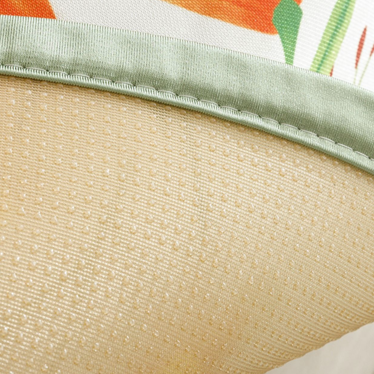 3design summer orange botanical sofa cover