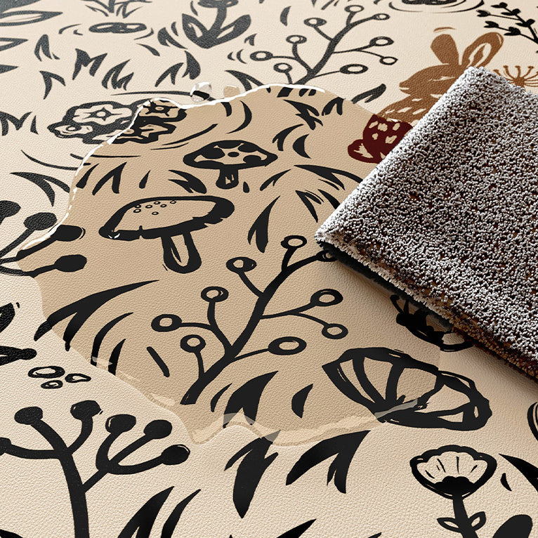 lost forest black shelf mat