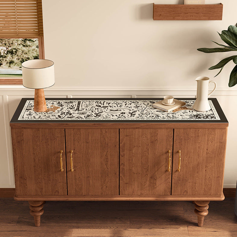 lost forest black shelf mat