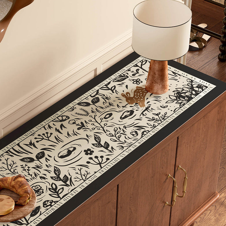 lost forest black shelf mat