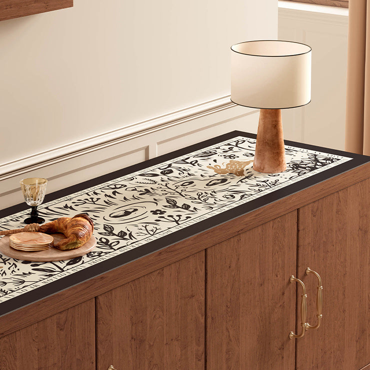 lost forest black shelf mat