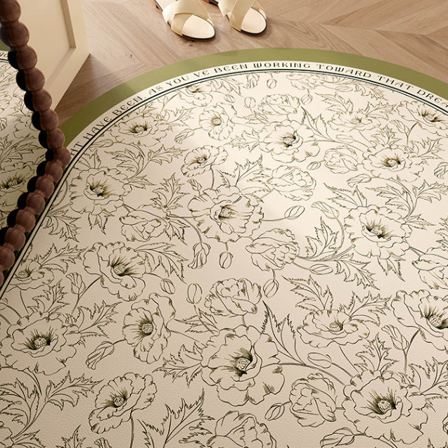 holiday green simple door mat