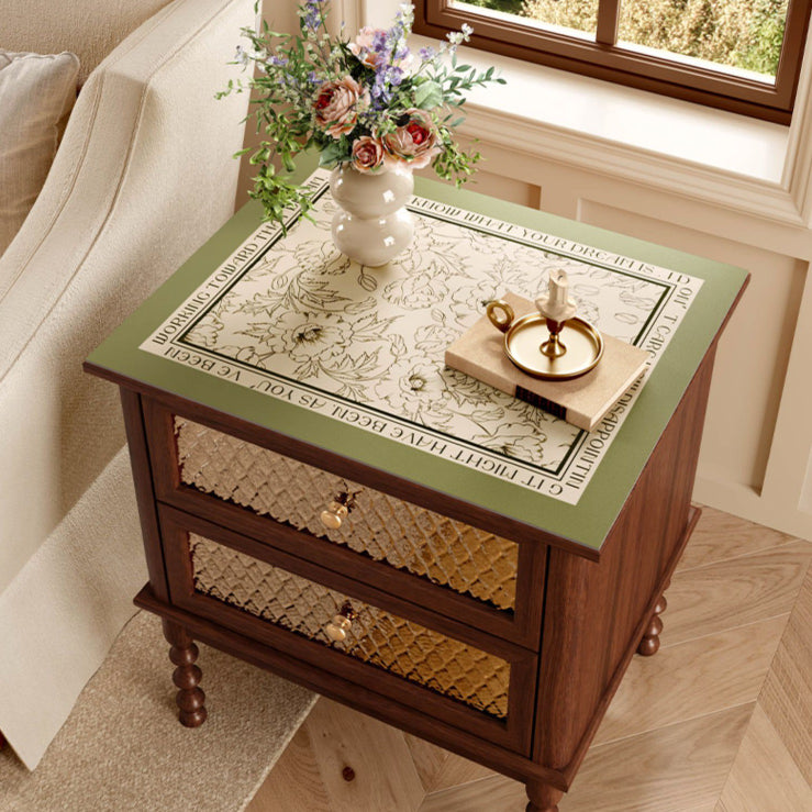 holiday green simple mini shelf mat