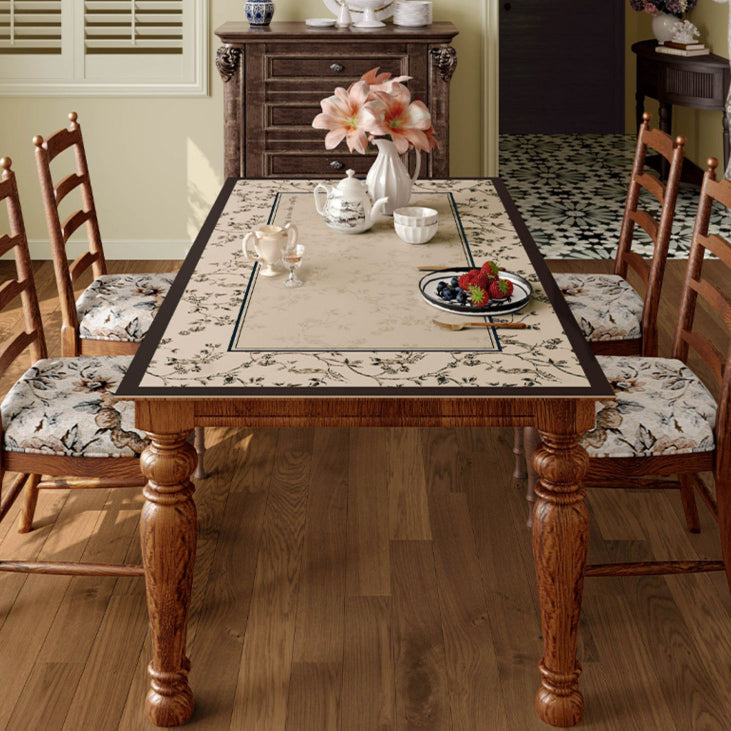 limpidity black flower table mat