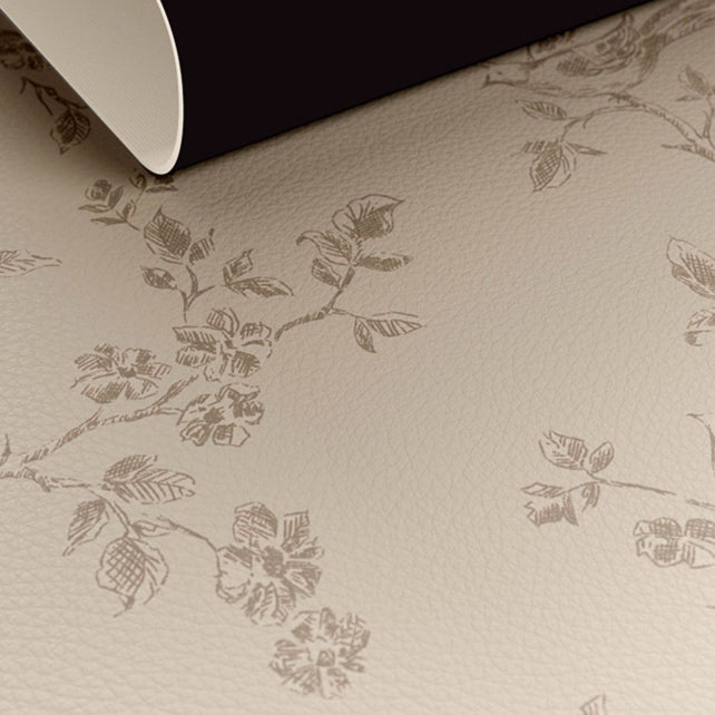 limpidity black flower round table mat