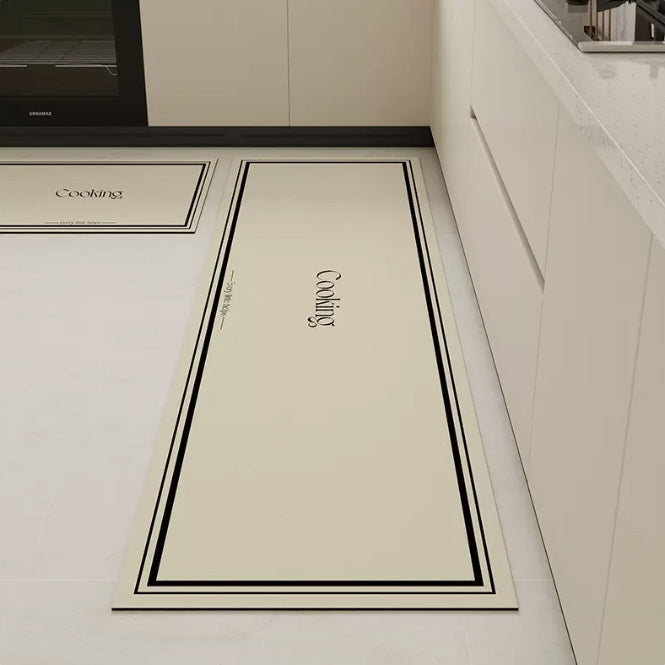 3color cooking logo kitchen mat
