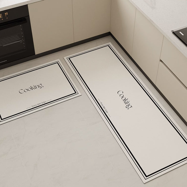 3color cooking logo kitchen mat