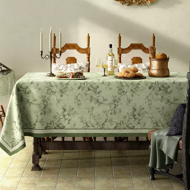 2color one tone flower table cloth