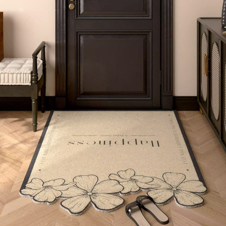 2design happiness flower door mat