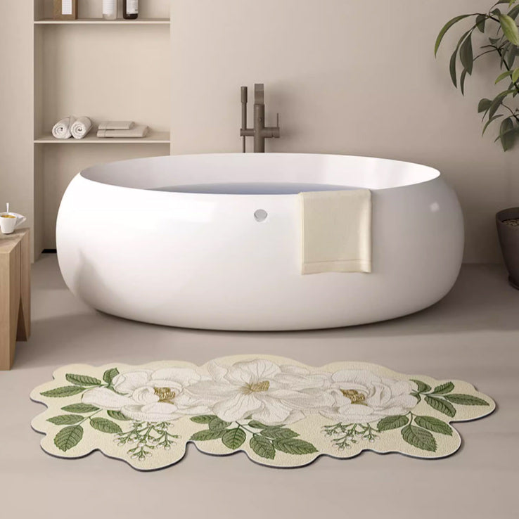 3design american retro flower bath mat