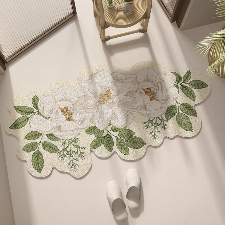 3design american retro flower bath mat