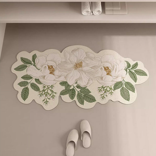 3design american retro flower bath mat