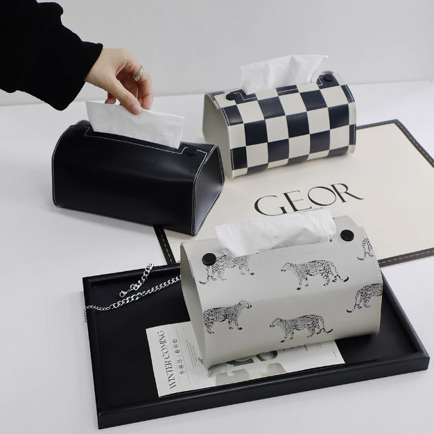 7design monotone leather tissue case