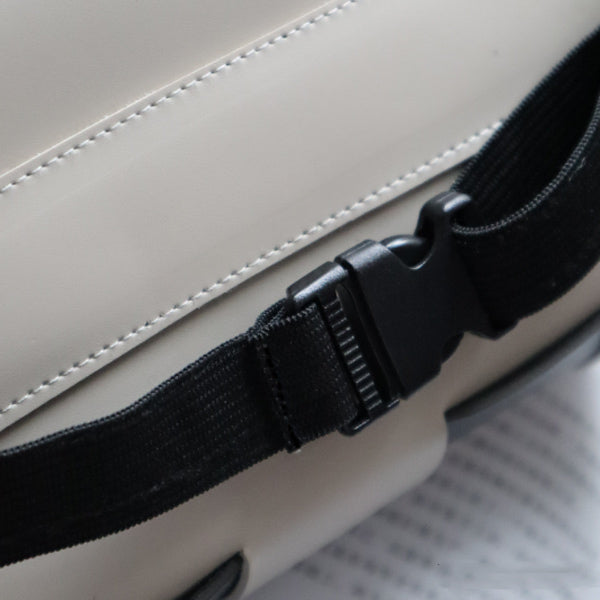 4color block check leather tissue case