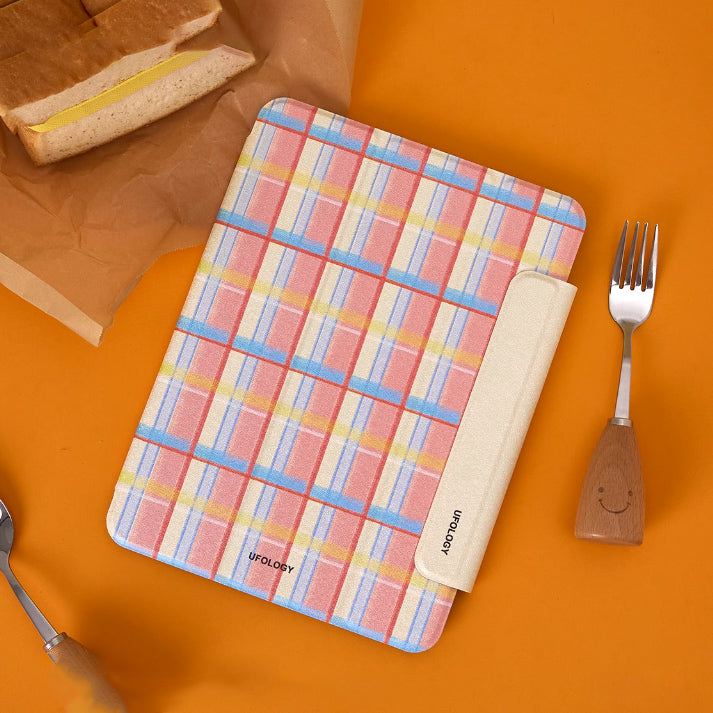 girly check iPad case
