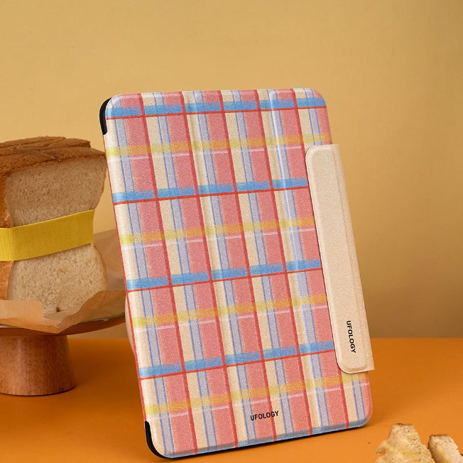 girly check iPad case