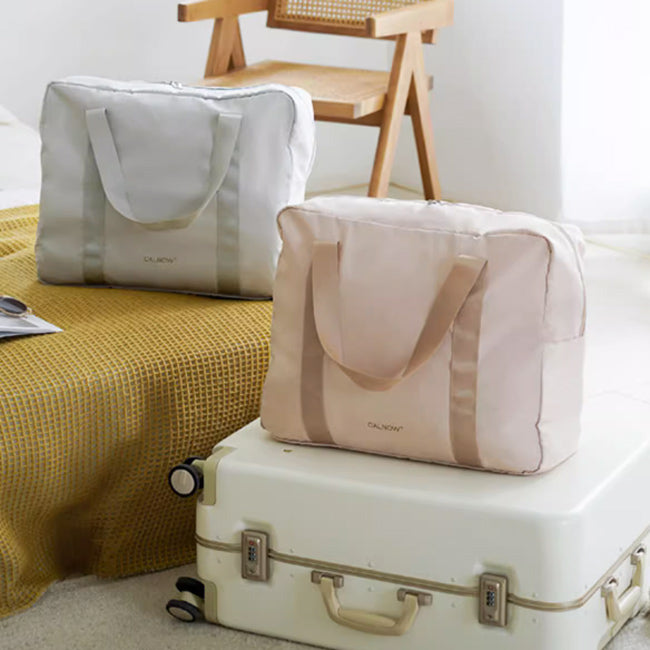 2color square boston travel bag